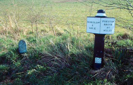 Milepost 2 plus stone mile marker