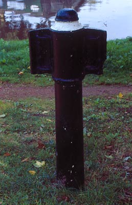 Rear of milepost